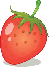 Illustration of a strawberry