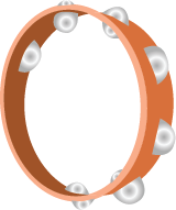 Illustration of a tambourine