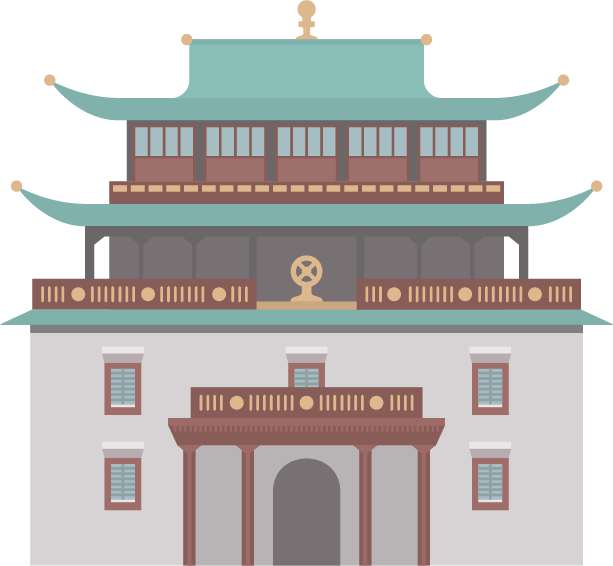 Illustration of a temple