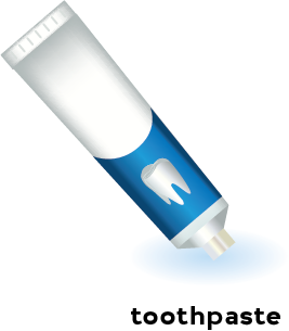 illustration of toothpaste