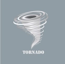 illustration of tornado