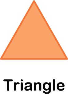 illustration of a triangle shape