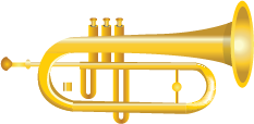 Illustration of a trumpet