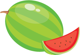 Illustration of a watermelon