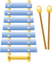 Illustration of a xylophone